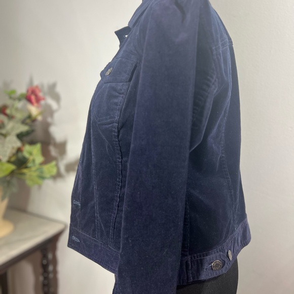 Talbots Dark Blue Corduroy Jacket - Picture 3 of 6